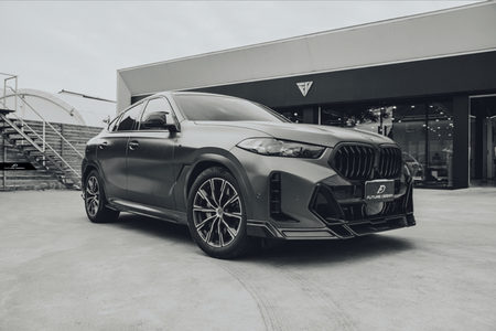 FUTURE DESIGN - BMW X6 G06 LCI DRY CARBON FIBER FRONT LIP - Aero Carbon UK