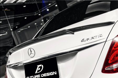 Future Design Carbon 2015-ON Carbon Fiber Rear Spoiler B Style for Mercedes Benz W205 C300 C43 C63 AMG Coupe 2 Door Sedan 4 Door - Aero Carbon UK