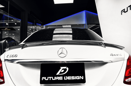 Future Design Carbon 2015-ON Carbon Fiber Rear Spoiler B Style for Mercedes Benz W205 C300 C43 C63 AMG Coupe 2 Door Sedan 4 Door - Aero Carbon UK