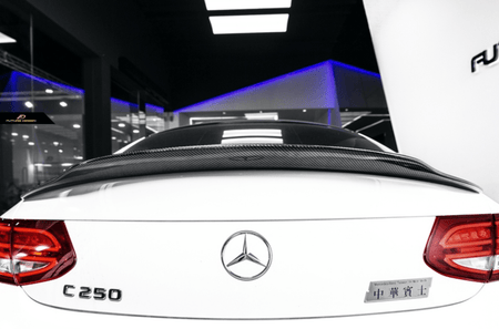 Future Design Carbon 2015-ON Carbon Fiber Rear Spoiler P Style for Mercedes Benz W205 C300 C43 C63 AMG Coupe 2 Door Sedan 4 Door - Aero Carbon UK