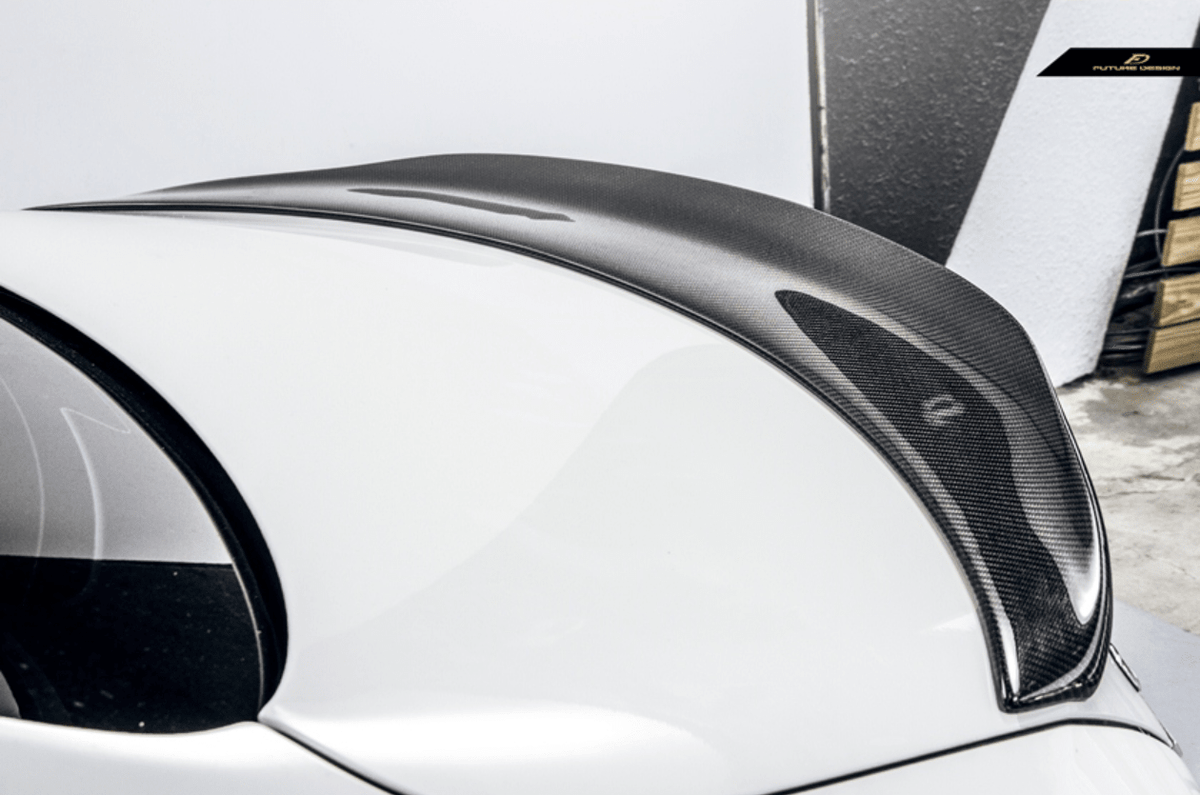 Future Design Carbon 2015-ON Carbon Fiber Rear Spoiler P Style for Mercedes Benz W205 C300 C43 C63 AMG Coupe 2 Door Sedan 4 Door - Aero Carbon UK