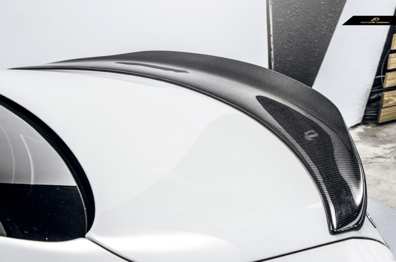 Future Design Carbon 2015-ON Carbon Fiber Rear Spoiler P Style for Mercedes Benz W205 C300 C43 C63 AMG Coupe 2 Door Sedan 4 Door - Aero Carbon UK