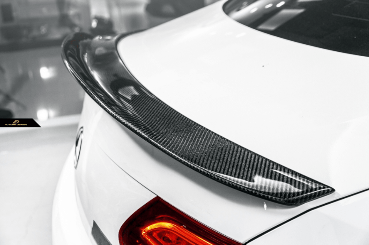 Future Design Carbon 2015-ON Carbon Fiber Rear Spoiler P Style for Mercedes Benz W205 C300 C43 C63 AMG Coupe 2 Door Sedan 4 Door - Aero Carbon UK