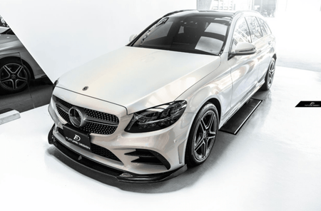 Future Design Carbon Carbon Fiber Front Lip FD GT for W205 C300 2019-ON 2 Door Coupe 4 Door Sedan - Aero Carbon UK