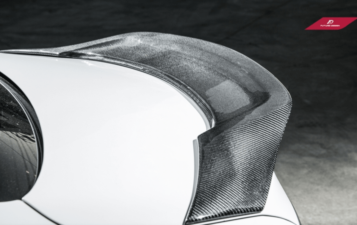 Future Design Carbon Carbon Fiber Rear Spoiler R Style for Mercedes Benz 2015-ON W205 C300 C43 C63 Sedan 4 Door Coupe 2 Door - Aero Carbon UK