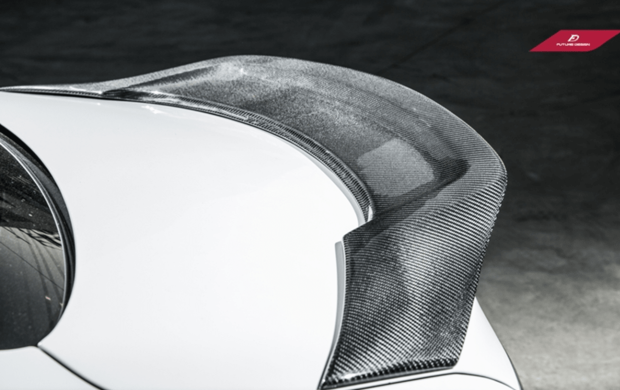 Future Design Carbon Carbon Fiber Rear Spoiler R Style for Mercedes Benz 2015-ON W205 C300 C43 C63 Sedan 4 Door Coupe 2 Door - Aero Carbon UK