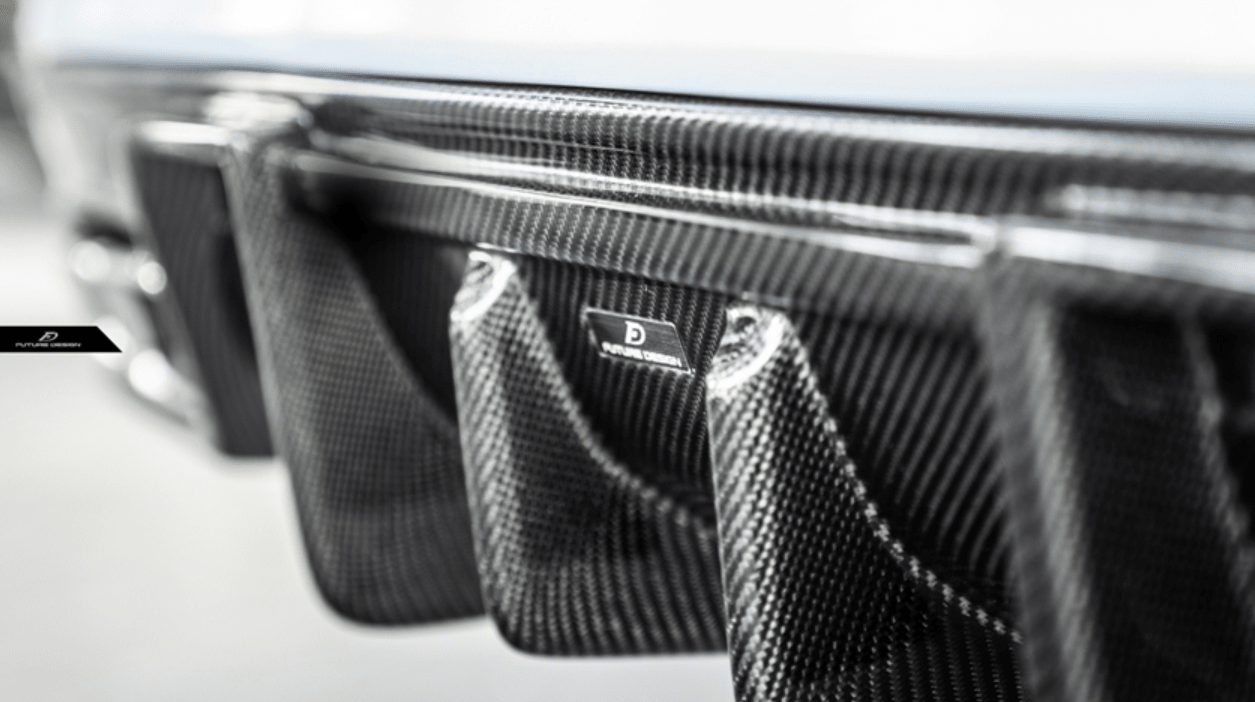 Future Design Carbon FD GT2 Carbon Fiber Rear Diffuser for W205 C300 C43 C63 AMG Package 2015-ON - Aero Carbon UK