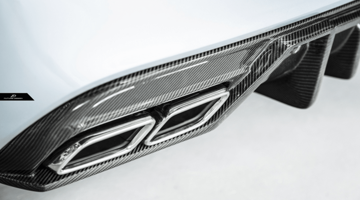 Future Design Carbon FD GT2 Carbon Fiber Rear Diffuser for W205 C300 C43 C63 AMG Package 2015-ON - Aero Carbon UK