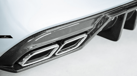 Future Design Carbon FD GT2 Carbon Fiber Rear Diffuser for W205 C300 C43 C63 AMG Package 2015-ON - Aero Carbon UK
