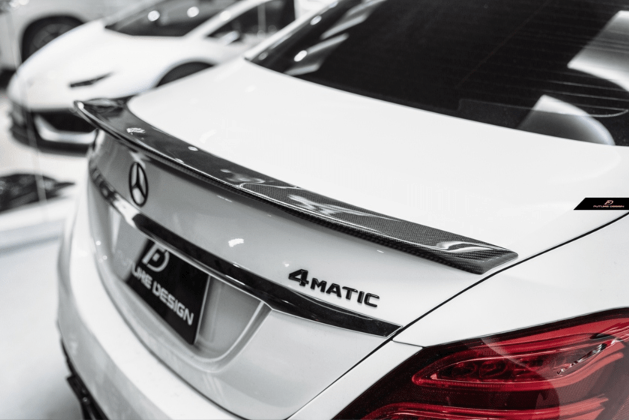 Future Design Carbon Fiber FD GT Rear Spoiler for Benz W205 2015-2020 C300 C43 C63 AMG Sedan 4 Door - Aero Carbon UK