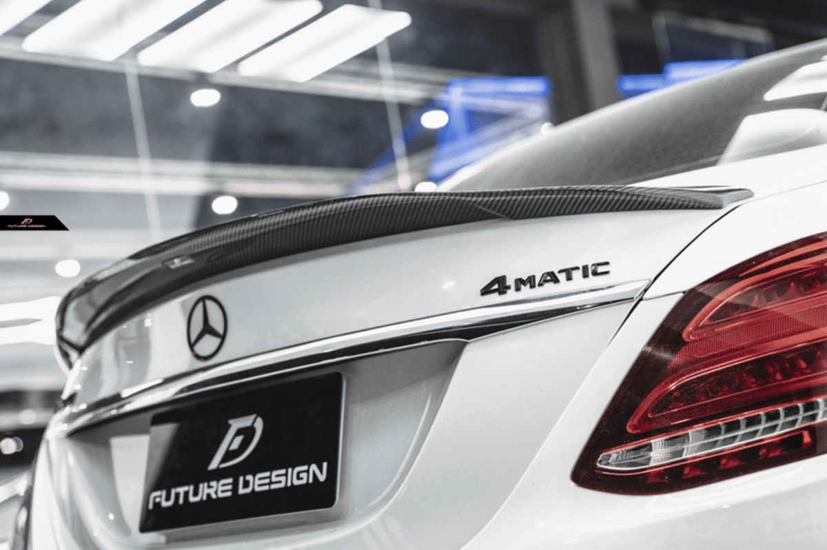 Future Design Carbon Fiber FD GT Rear Spoiler for Benz W205 2015-2020 C300 C43 C63 AMG Sedan 4 Door - Aero Carbon UK