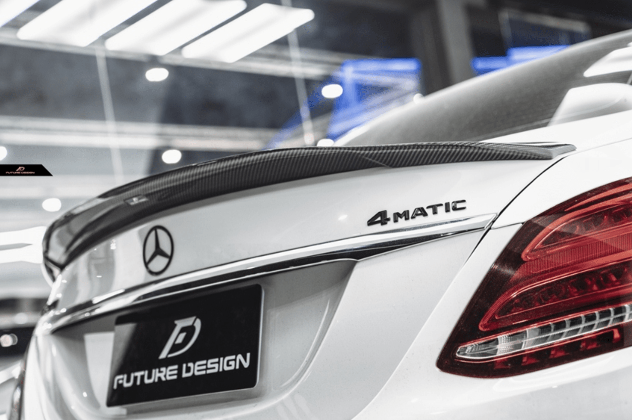 Future Design Carbon Fiber FD GT Rear Spoiler for Benz W205 2015-2020 C300 C43 C63 AMG Sedan 4 Door - Aero Carbon UK