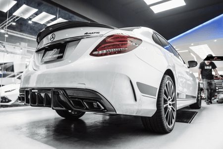 Future Design Carbon Fiber FD GT Rear Spoiler for Benz W205 2015-2020 C300 C43 C63 AMG Sedan 4 Door - Aero Carbon UK