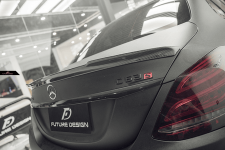 Future Design Carbon Fiber Rear Spoiler FD V1 for Mercedes Benz 2015-ON W205 C300 C43 C63 AMG Sedan 4 Door - Aero Carbon UK
