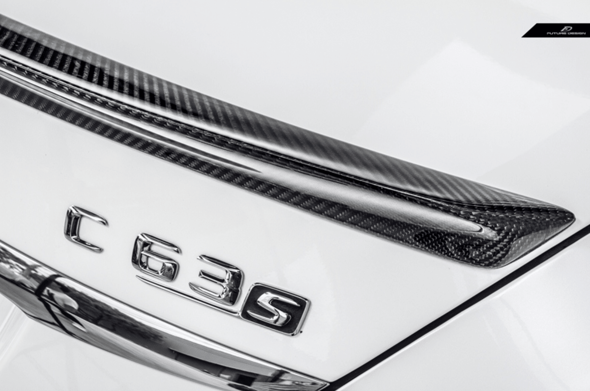 Future Design Carbon Fiber Rear Spoiler FD V1 for Mercedes Benz 2015-ON W205 C300 C43 C63 AMG Sedan 4 Door - Aero Carbon UK