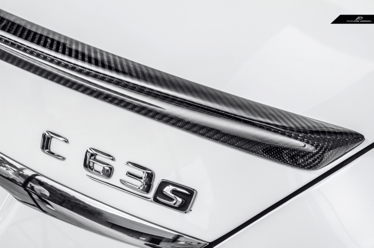 Future Design Carbon Fiber Rear Spoiler FD V1 for Mercedes Benz 2015-ON W205 C300 C43 C63 AMG Sedan 4 Door - Aero Carbon UK