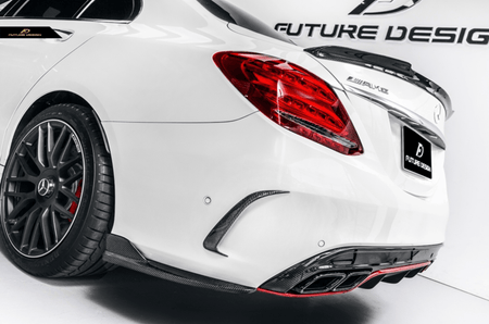 Future Design Carbon Fiber Rear Spoiler FD V1 for Mercedes Benz 2015-ON W205 C300 C43 C63 AMG Sedan 4 Door - Aero Carbon UK