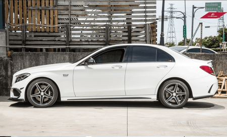 Future Design Carbon Fiber Side Flares Cover for Mercedes Benz W205 2015-2020 C300 C43 C63 AMG Coupe 2 Door Sedan - Aero Carbon UK