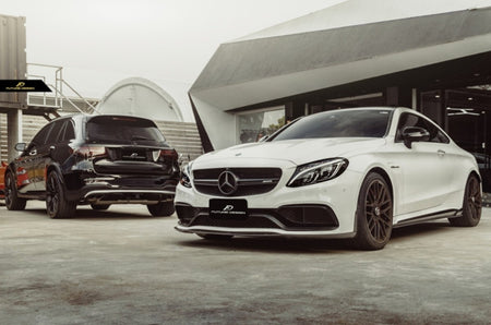 Future Design Carbon Fiber Side Skirts GT Style for Mercedes Benz W205 2015-ON C300 C43 C63 AMG Coupe 2 Door Sedan 4 Door - Aero Carbon UK
