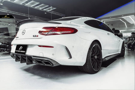 Future Design Carbon Fiber Side Skirts GT Style for Mercedes Benz W205 2015-ON C300 C43 C63 AMG Coupe 2 Door Sedan 4 Door - Aero Carbon UK