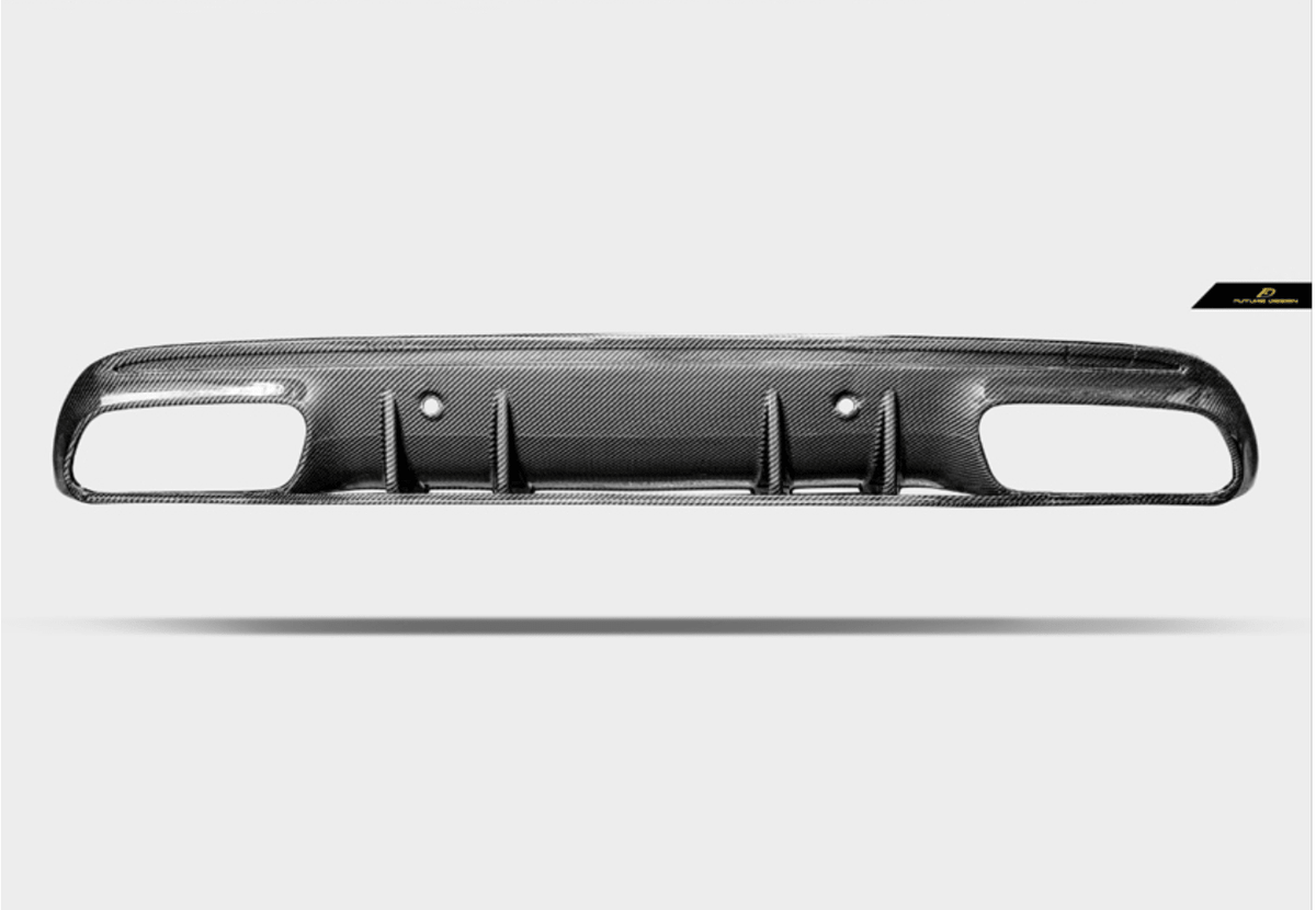 Future Design ED1 Carbon Fiber Rear Diffuser For Mercedes Benz W205 C300 C450 C43 AMG 2015-2020 Sedan - Aero Carbon UK