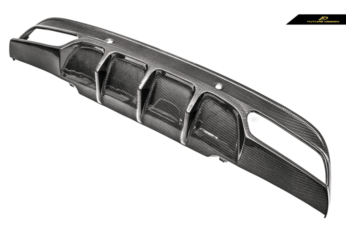 Future Design FD GT Carbon Fiber Rear Diffuser for W205 AMG Sport Package / C63 AMG Sedan 2015-ON - Aero Carbon UK