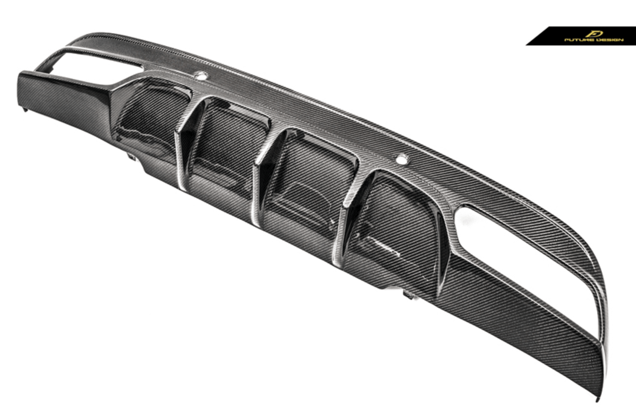 Future Design FD GT Carbon Fiber Rear Diffuser for W205 AMG Sport Package / C63 AMG Sedan 2015-ON - Aero Carbon UK