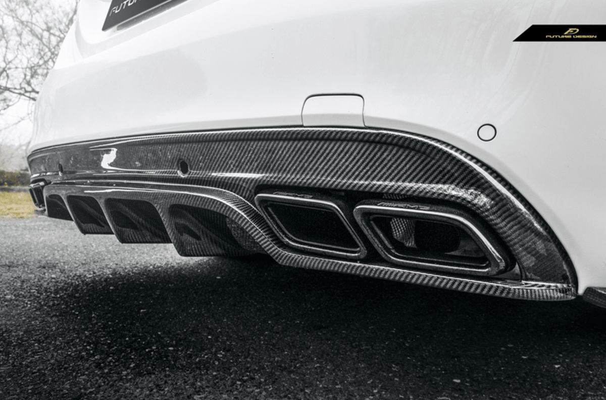 Future Design FD GT Carbon Fiber Rear Diffuser for W205 AMG Sport Package / C63 AMG Sedan 2015-ON - Aero Carbon UK
