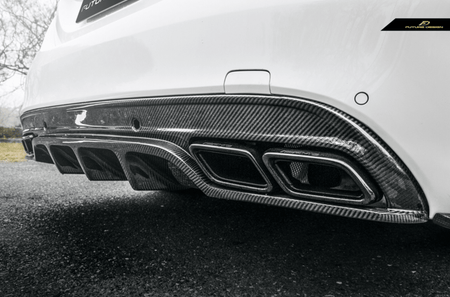 Future Design FD GT Carbon Fiber Rear Diffuser for W205 AMG Sport Package / C63 AMG Sedan 2015-ON - Aero Carbon UK