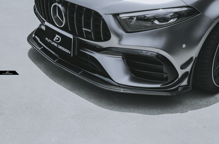 FUTURE DESIGN - MERCEDES BENZ A CLASS A45 W177 CARBON FIBER FRONT LIP - Aero Carbon UK