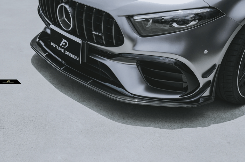 FUTURE DESIGN - MERCEDES BENZ A CLASS A45 W177 CARBON FIBER FRONT LIP - Aero Carbon UK