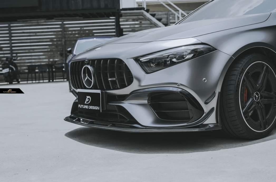 FUTURE DESIGN - MERCEDES BENZ A CLASS A45 W177 CARBON FIBER FRONT LIP - Aero Carbon UK