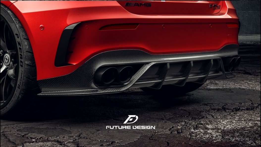 FUTURE DESIGN - MERCEDES BENZ A CLASS W177 A35 / A45 REAR DIFFUSER - Aero Carbon UK