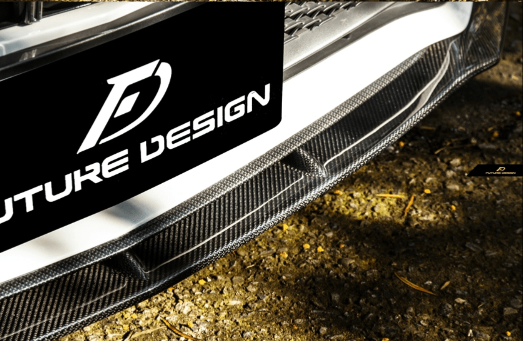FUTURE DESIGN - MERCEDES BENZ A CLASS W177 CARBON FIBER FRONT LIP V2 - Aero Carbon UK