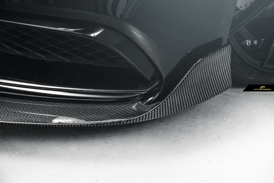 FUTURE DESIGN - MERCEDES BENZ C63 C63S W205 CARBON FIBRE FRONT LIP - Aero Carbon UK