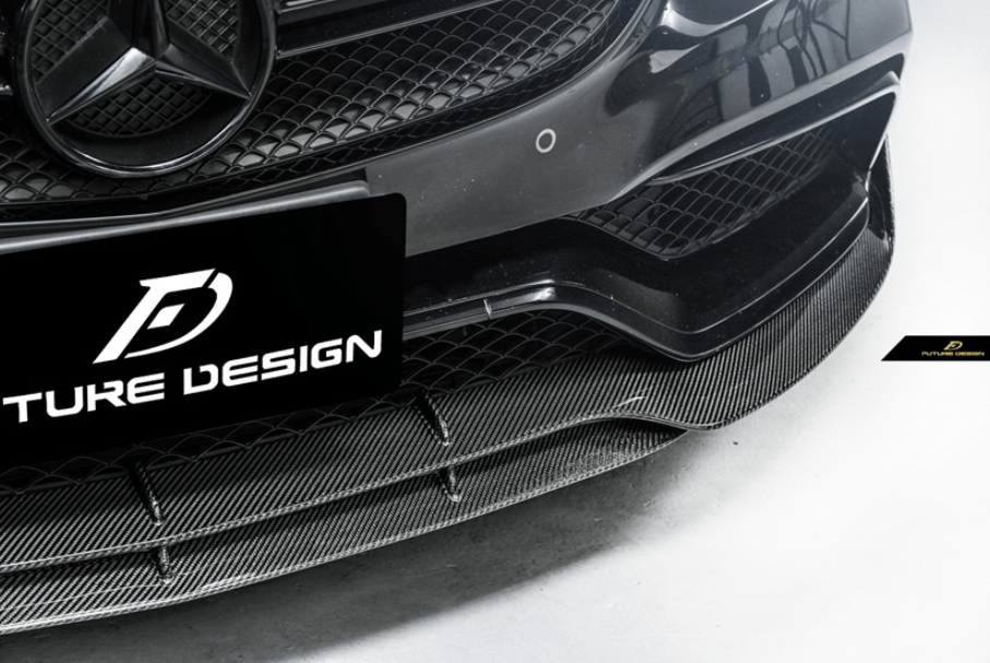 FUTURE DESIGN - MERCEDES BENZ C63 C63S W205 CARBON FIBRE FRONT LIP - Aero Carbon UK