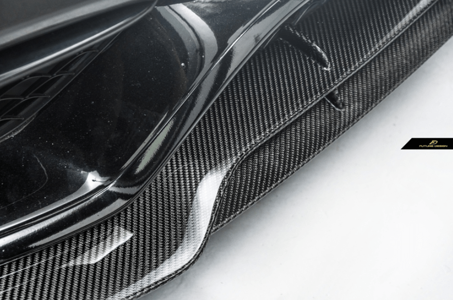 FUTURE DESIGN - MERCEDES BENZ C63 C63S W205 CARBON FIBRE FRONT LIP - Aero Carbon UK