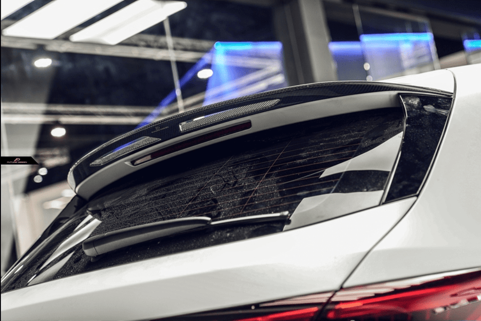 FUTURE DESIGN - MERCEDES BENZ CLA X118 SHOOTING BRAKE DRY CARBON FIBER ROOF SPOILER - Aero Carbon UK