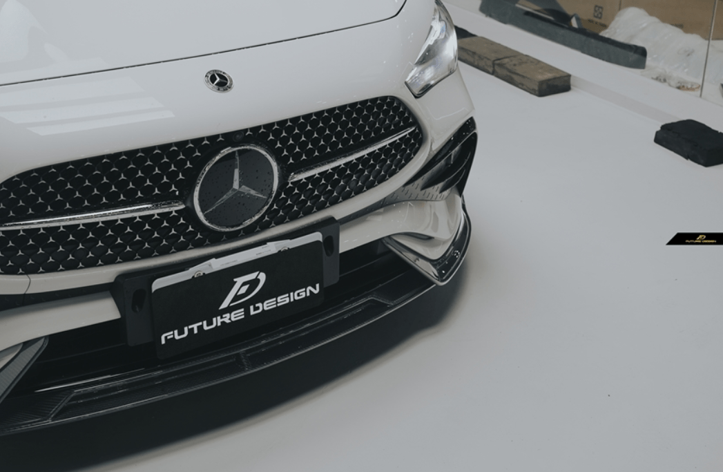 FUTURE DESIGN - MERCEDES BENZ CLE COUPE W236 2024+ DRY CARBON FIBER FRONT LIP - Aero Carbon UK