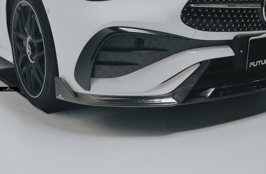 FUTURE DESIGN - MERCEDES BENZ CLE COUPE W236 2024+ DRY CARBON FIBER FRONT LIP - Aero Carbon UK