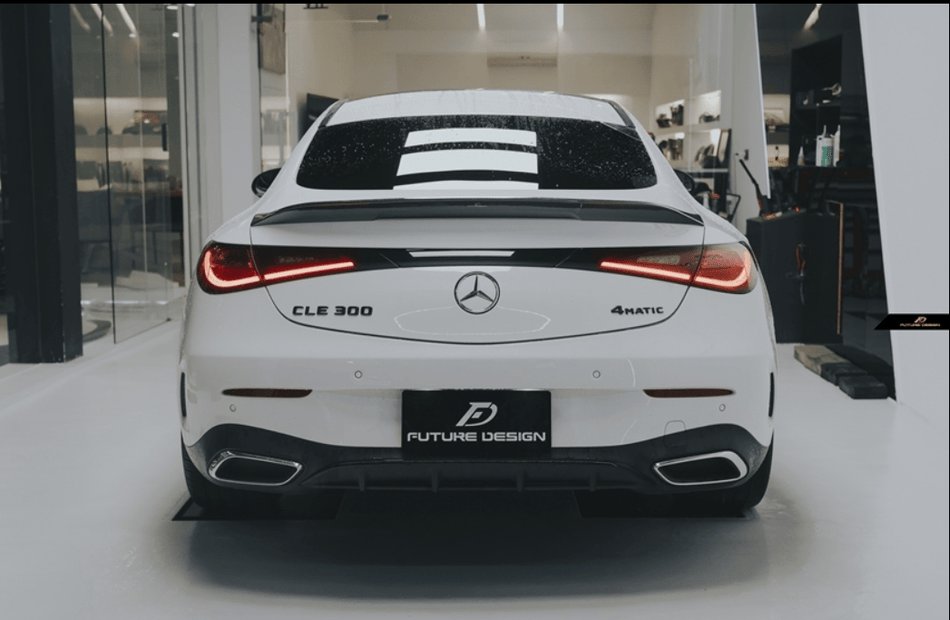 FUTURE DESIGN - MERCEDES BENZ CLE COUPE W236 2024+ DRY CARBON FIBER REAR SPOILER - Aero Carbon UK