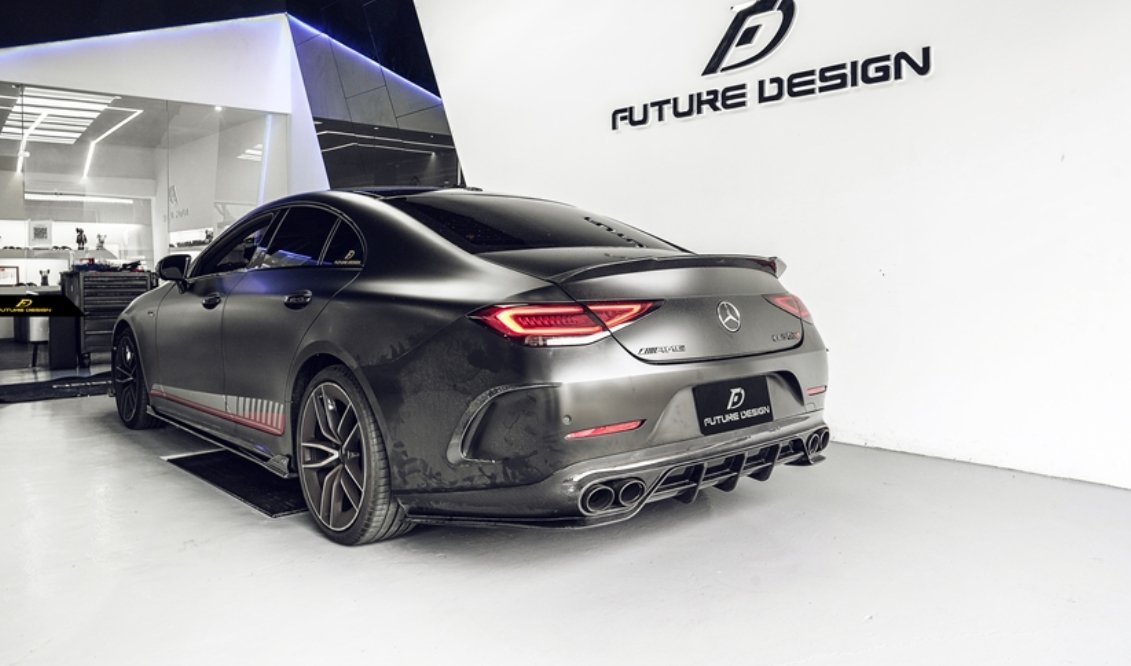 FUTURE DESIGN - MERCEDES BENZ CLS W257 DRY CARBON FIBRE REAR DIFFUSER - Aero Carbon UK