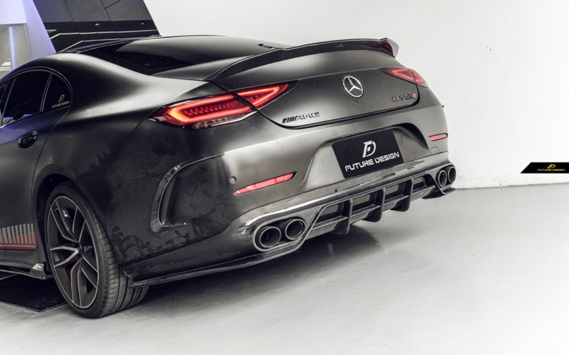 FUTURE DESIGN - MERCEDES BENZ CLS W257 DRY CARBON FIBRE REAR DIFFUSER - Aero Carbon UK