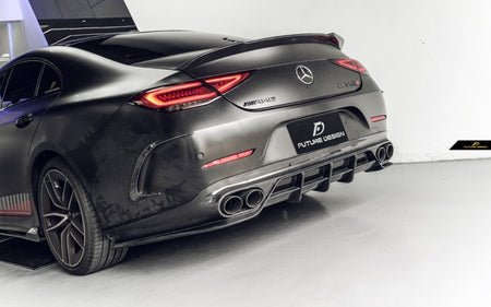 FUTURE DESIGN - MERCEDES BENZ CLS W257 DRY CARBON FIBRE REAR DIFFUSER - Aero Carbon UK