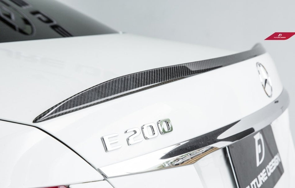 FUTURE DESIGN - MERCEDES BENZ E-CLASS / E43 / E53 / E63 W213 2017+ CARBON FIBRE REAR SPOILER E63 STYLE - Aero Carbon UK