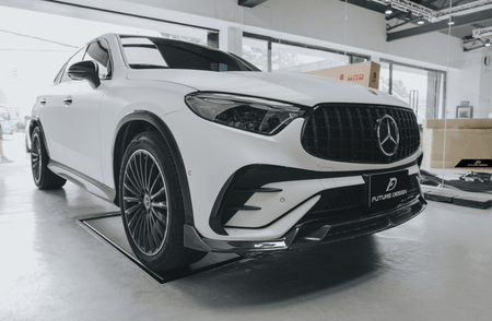 FUTURE DESIGN - MERCEDES BENZ GLC COUPE 2024+ CARBON FIBER FRONT LIP - Aero Carbon UK