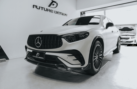 FUTURE DESIGN - MERCEDES BENZ GLC COUPE 2024+ CARBON FIBER FRONT LIP - Aero Carbon UK
