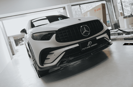 FUTURE DESIGN - MERCEDES BENZ GLC COUPE 2024+ CARBON FIBER FRONT LIP - Aero Carbon UK