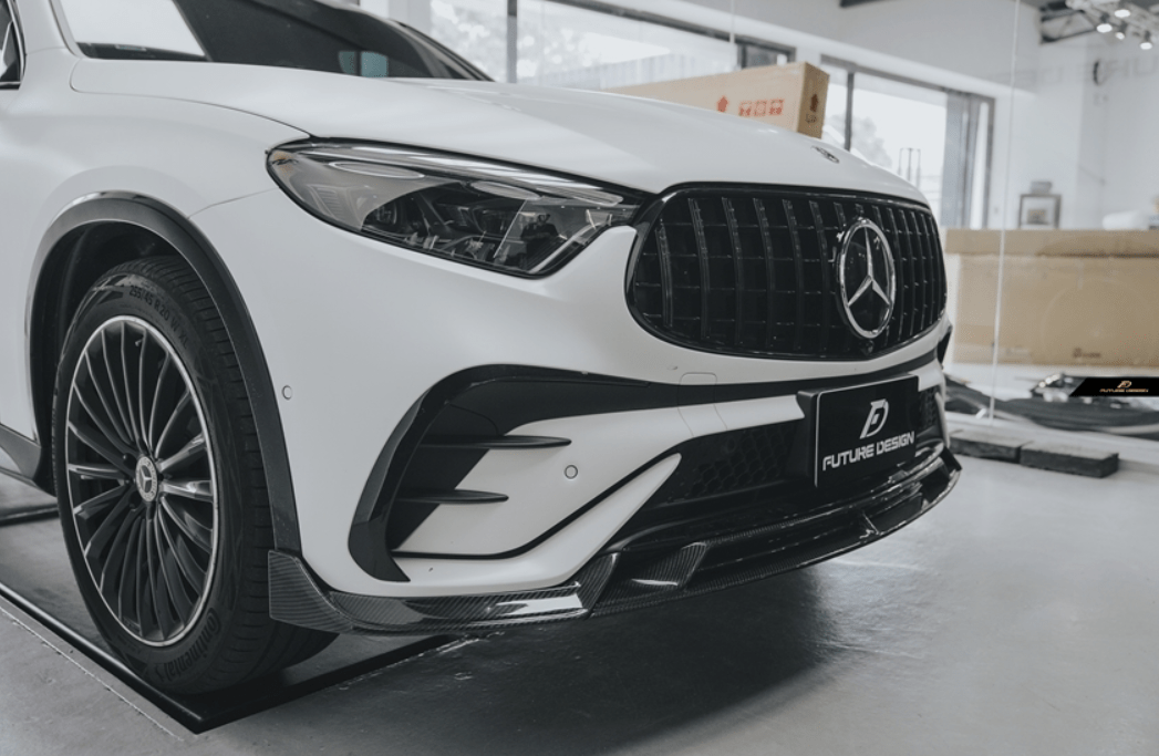 FUTURE DESIGN - MERCEDES BENZ GLC COUPE 2024+ CARBON FIBER FRONT LIP - Aero Carbon UK