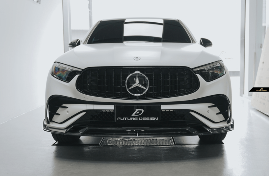 FUTURE DESIGN - MERCEDES BENZ GLC COUPE 2024+ CARBON FIBER FRONT LIP - Aero Carbon UK